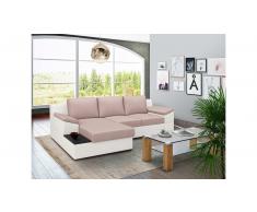 JUSTyou Radella Sofa esquinero Blanco Rosa