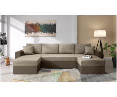 JUSTyou Savio Sofa modulare Marron Cuero sintetico