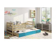 JUSTyou Jerry Cama funcional Pino Azul 80x185 cm