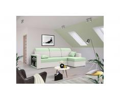 JUSTyou Emory Sofa esquinero Blanco Verde