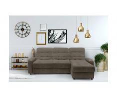 JUSTyou Adrien Sofá esquinero sin Marrón grisáceo