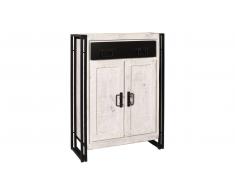 JUSTyou White Manar Aparador Blanco Negro