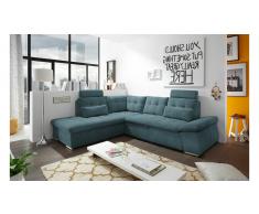 JUSTyou Arkansas Sofá esquinero Azul