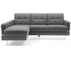 JUSTyou Chayma Sofá Cuero sintético Marrón grisáceo