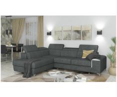 JUSTyou Caio Sofá esquina Gris Velour