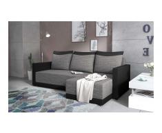 JUSTyou Tanita Sofa esquinero Negro Cuero sintetico