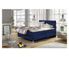 JUSTyou Cosy Cama Box Spring Azul Velours 100x200