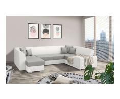 JUSTyou Alorie Conjunto de Sofa esquinero Blanco Gris