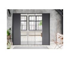 JUSTyou Valbom Armario puerta abatible Grafito