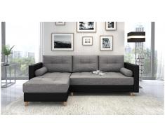 JUSTyou Nana Sofa esquinero Negro Cuero sintetico