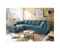 JUSTyou Harrisburg Sofa esquinero Azul