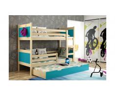 JUSTyou Leon Litera Pino Azul 80x160 cm