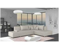 JUSTyou Livia Sofá esquina Beige Velour