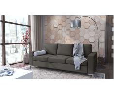 JUSTyou Ari Sofá Gris Cuero sintético