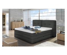 JUSTyou Falun Cama Box Spring Gris 140x200