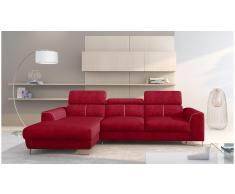 JUSTyou Adelia Sofa esquinero Rojo Velour