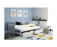 JUSTyou Briko Cama funcional Blanco 90x188 cm