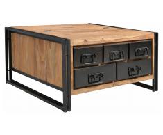 JUSTyou Manar Mesa de café Sheesham Negro