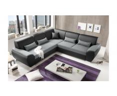 JUSTyou Connecticut Sofá esquinero Gris Antracita