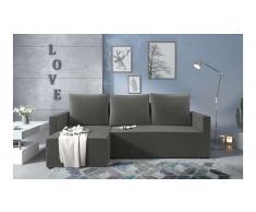 JUSTyou Kaori Sofa esquinero Gris Velour