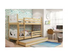 JUSTyou Ola con cama supletoria Litera Pino Blanco