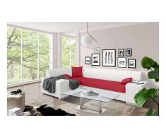 JUSTyou Alvy Sofa esquinero Blanco Rojo