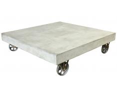 JUSTyou Gray Mesa de café Gris 28x80x80 cm