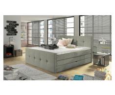 JUSTyou Medino Cama Box Spring Gris 160x200