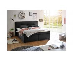 JUSTyou Annapolis Cama Box Spring 160x200 cm Negro