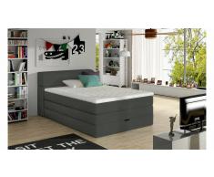 JUSTyou Aqua Cama Box Spring Gris 140x200