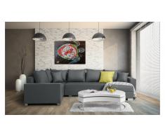 JUSTyou Felisia Sofá esquinero Cama Gris