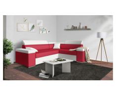 JUSTyou Tarin Sofa esquinero Blanco Rojo