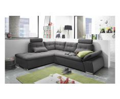JUSTyou Missouri Sofá esquinero Gris Antracita
