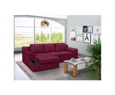JUSTyou Radella Sofa esquinero Burdeos