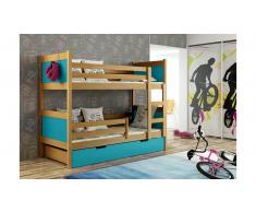 JUSTyou Leon Litera Aliso Azul 80x185 cm
