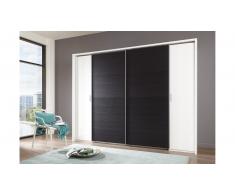 JUSTyou Arafo Armario puerta deslizante Blanco Negro