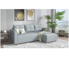 JUSTyou Livenza Sofá Gris Tejido estructurado