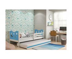 JUSTyou Ola con cama supletoria Cama Blanco Azul