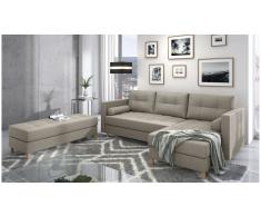 JUSTyou Kaito Sofa esquinero Beige Tejido estructurado