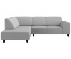 JUSTyou Einar Sofá esquinero Beige II Cuero sintético