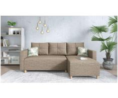 JUSTyou Lamone Sofá Beige Tejido estructurado