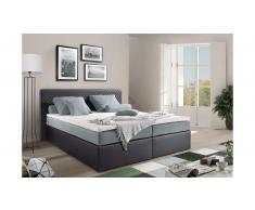 JUSTyou Frankfort Cama Box Spring 180x200 Negro Gris