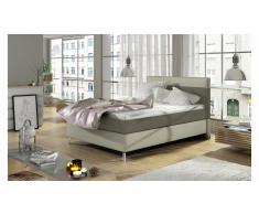 JUSTyou Cosy Cama Box Spring Marrón | Crema 120x200