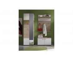 JUSTyou Luvea Conjunto de recibidor Blanco Roble