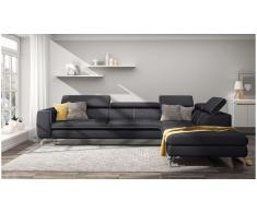 JUSTyou Alda Sofa esquinero Gris Tejido estructurado