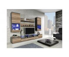 JUSTyou Conjunto Cama II comedor Wengué Nogal