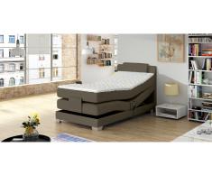 JUSTyou Wave Cama Box Spring Marrón grisáceo 100x200
