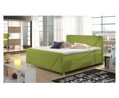 JUSTyou Velvet Cama Box Spring Verde 140x200