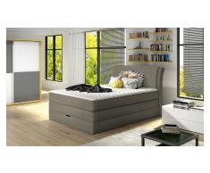 JUSTyou Amalfi Cama Box Spring Marrón grisáceo 120x200