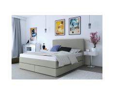ELESS Keigo Cama Box Spring Gris 140x200